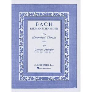 371 Harmonized Chorales and 69 Chorale Melodies J.S. Bach Piano Method Book with